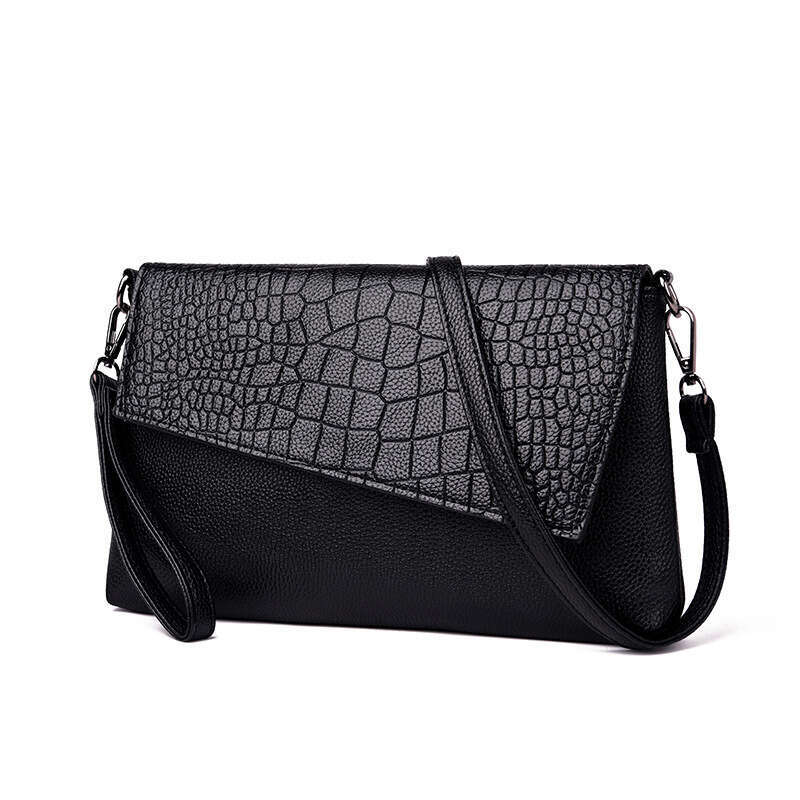 New 2025 Trendy Korean Edition Handbag, Crocodile Pattern Handmade Bag, Women's Single Cross Shoulder Small Bag
