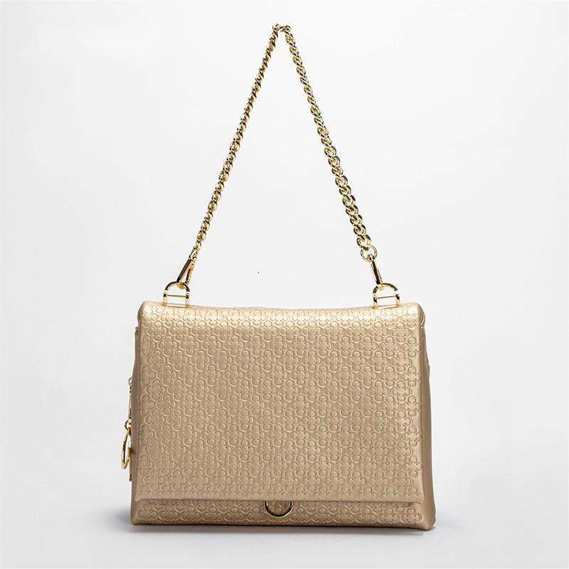 CHHC Women's Classic Printed Shoulder Simple And Elegant Style Tofu Bag Light Luxury Lightweight Crossbody