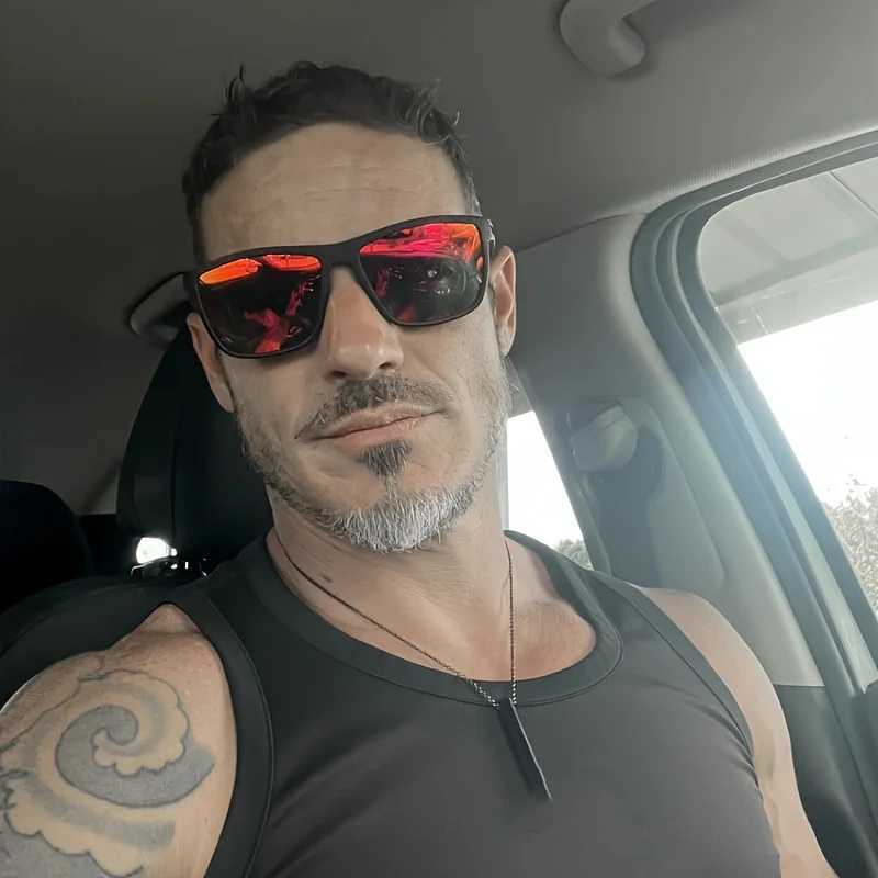 2025 New Square Frame Polarized Sunglasses High-Quty Spring Hinges Multicolor Coated Lenses for Vacation Driving Fishing UV PC250412