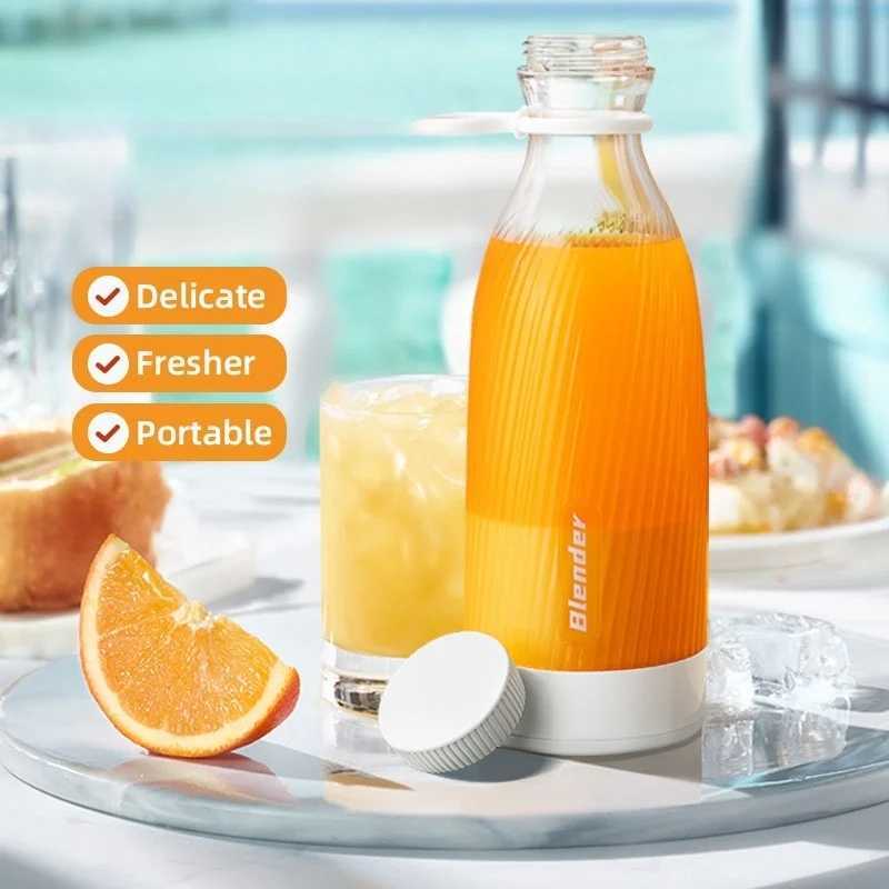 500ML Portable Blender Electric Juicer Fruit Mixers USB Rechargeable Blender juice Cup Bottle 6 Blades C251113