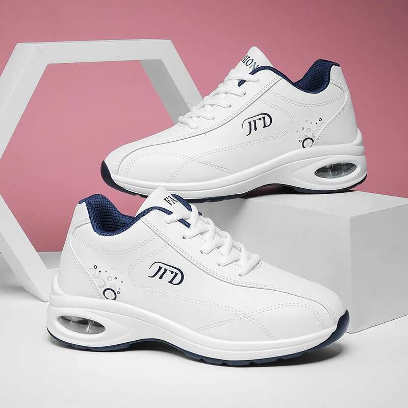 2025 New Women's Running Comfortable Waterproof Leather Basket High Top Designer Fashion Sports Shoes Air Cushion