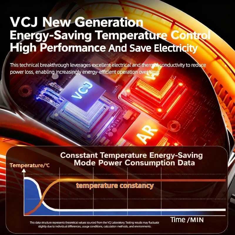 New Portable Electric Heater 2000W Hot Air Blower Adjustable Radiator Fan for Office Home Room Warmer Low Energy Efficiency Y251113