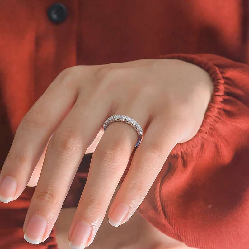 14k White Gold 0.9ctw CVD HPHT Lab Grown Diamond Engagement Ring for Women Round Excellent Cut Wedding Band Bride Anniversary