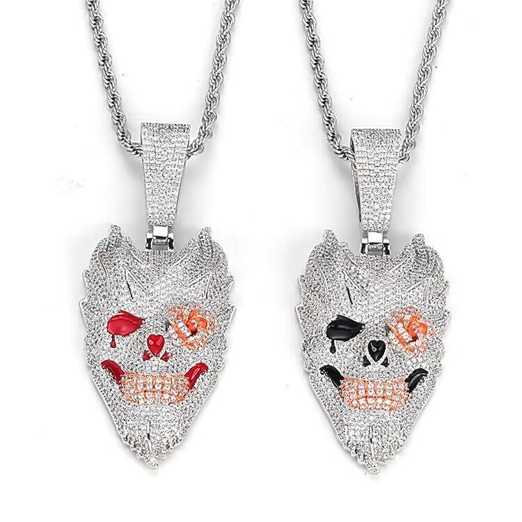 Hip Hop Skull Pendant Necklace Fashionable Personality Pendants Charms