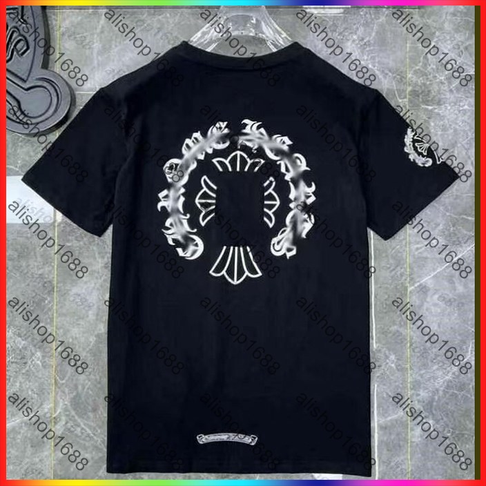 Summer Men's Women's Tees Designer T Shirt Fashion graphic tee Top Sell Chrome T Shirt Embroidered Letters Summer polo Street Luxurys Tops Shirts Men Loose Tees