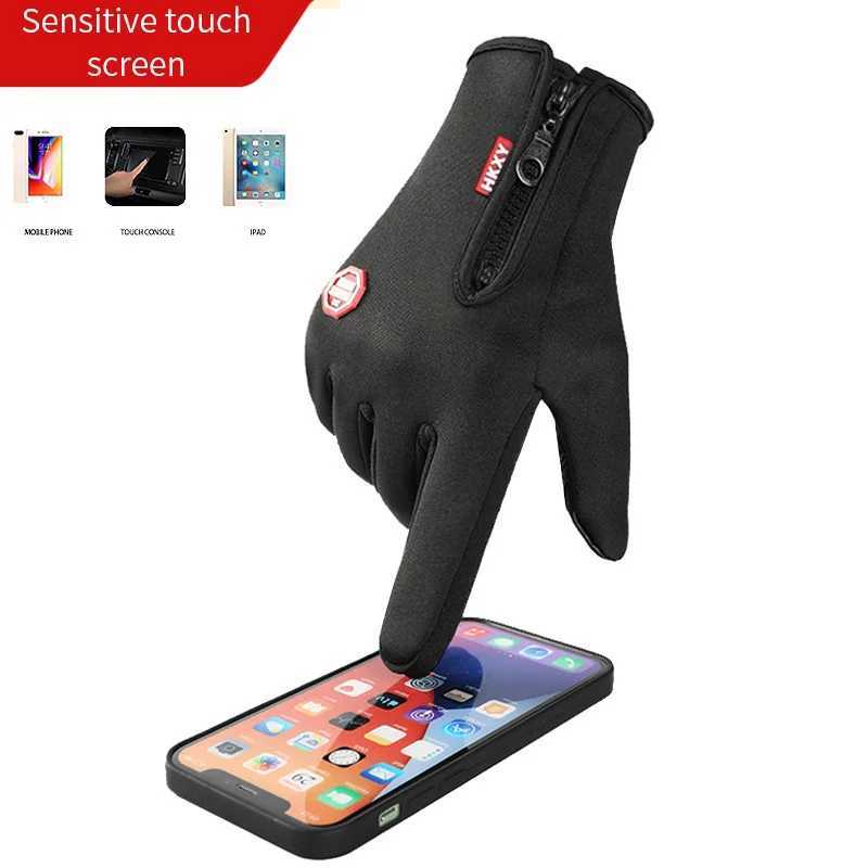 winter gloves men women black work Touch Screen gloves driving gloves men snow fishing waterproof hand warmers gloves gym gloveC250412
