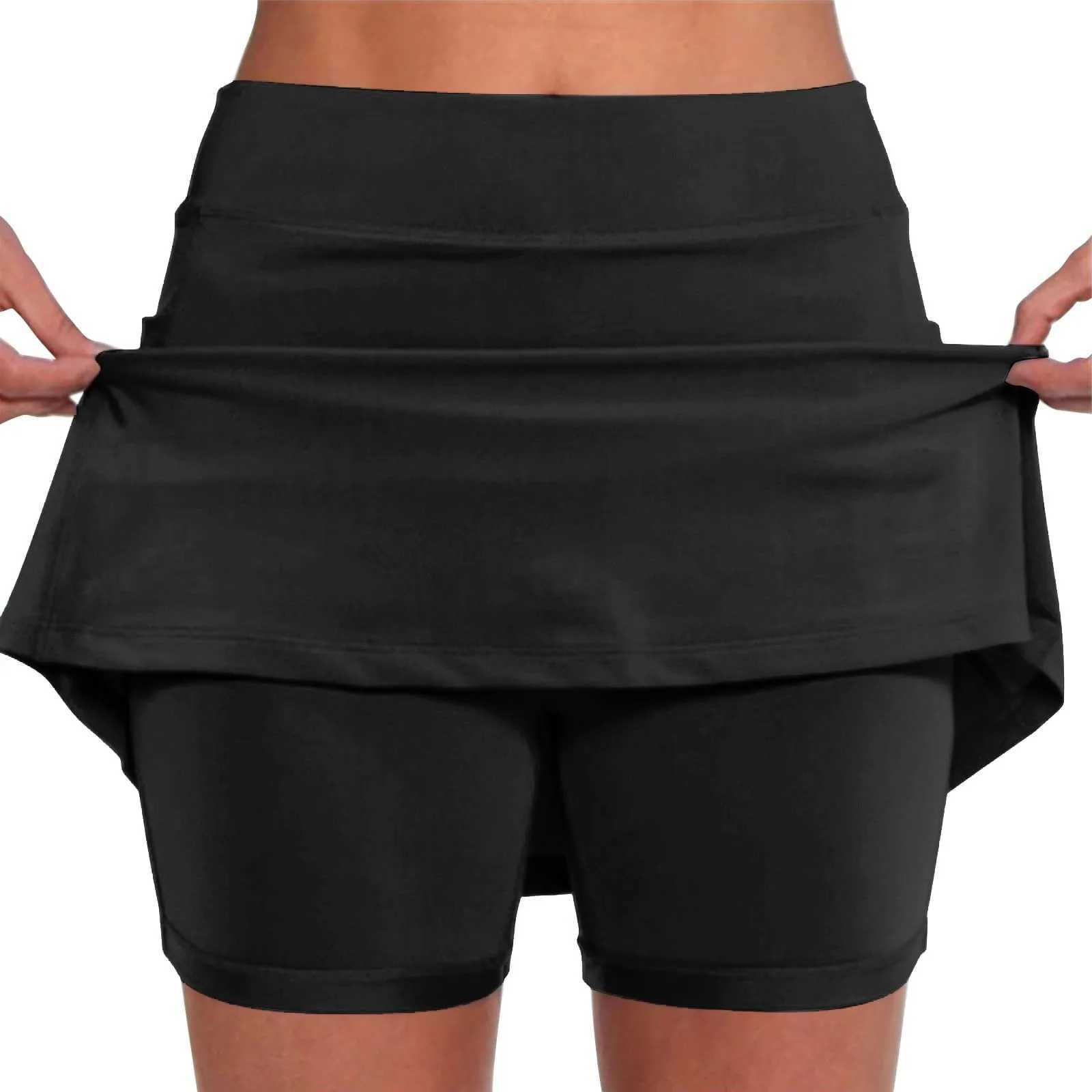 Womens sports shorts elastic yoga pants summer solid color sports shorts lightweight high waisted tight fitting solid color jogging shorts Y250412