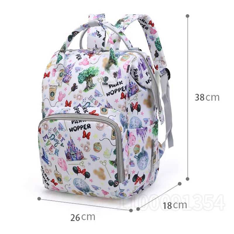 Disneys New Diaper Backpack Multi Functional Baby Bag Large Capacity Fashion Trend Travel Pregnant Womens Diaper BackpackXJ250412