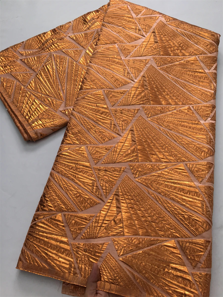 African Brocade Lace Fabrics High Quality 2025 Nigerian Jacquard Lace Fabric Sewing For Evening Prom Women Dresses 36 250407
