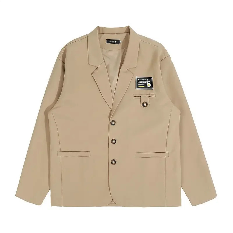 Autumn Western-style Mens Suit Korean Trendy Punk Style Three-piece Set Jacket Dakka Uniform Casual Scene 250409