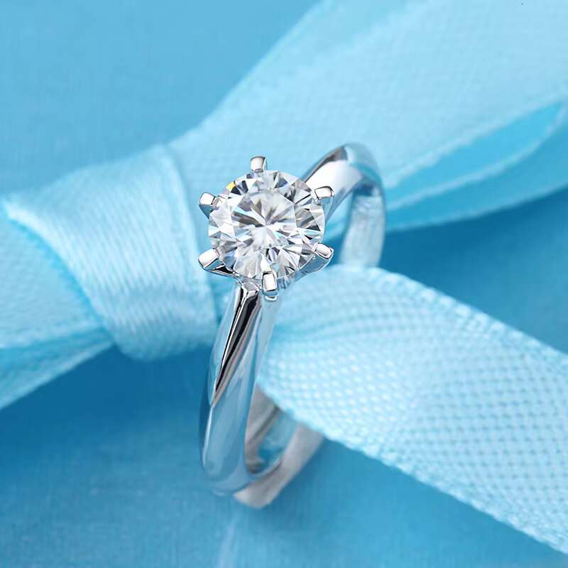 Starsgem14K White Gold Ring Round Cut 3ct IGI Certificate Lab Created Diamond HPHT CVD Gold Ring