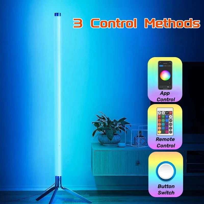 LED column floor lamp living room RGBWWCW used for room decoration USB power supply Nordic indoor atmosphere floor lamp W251112