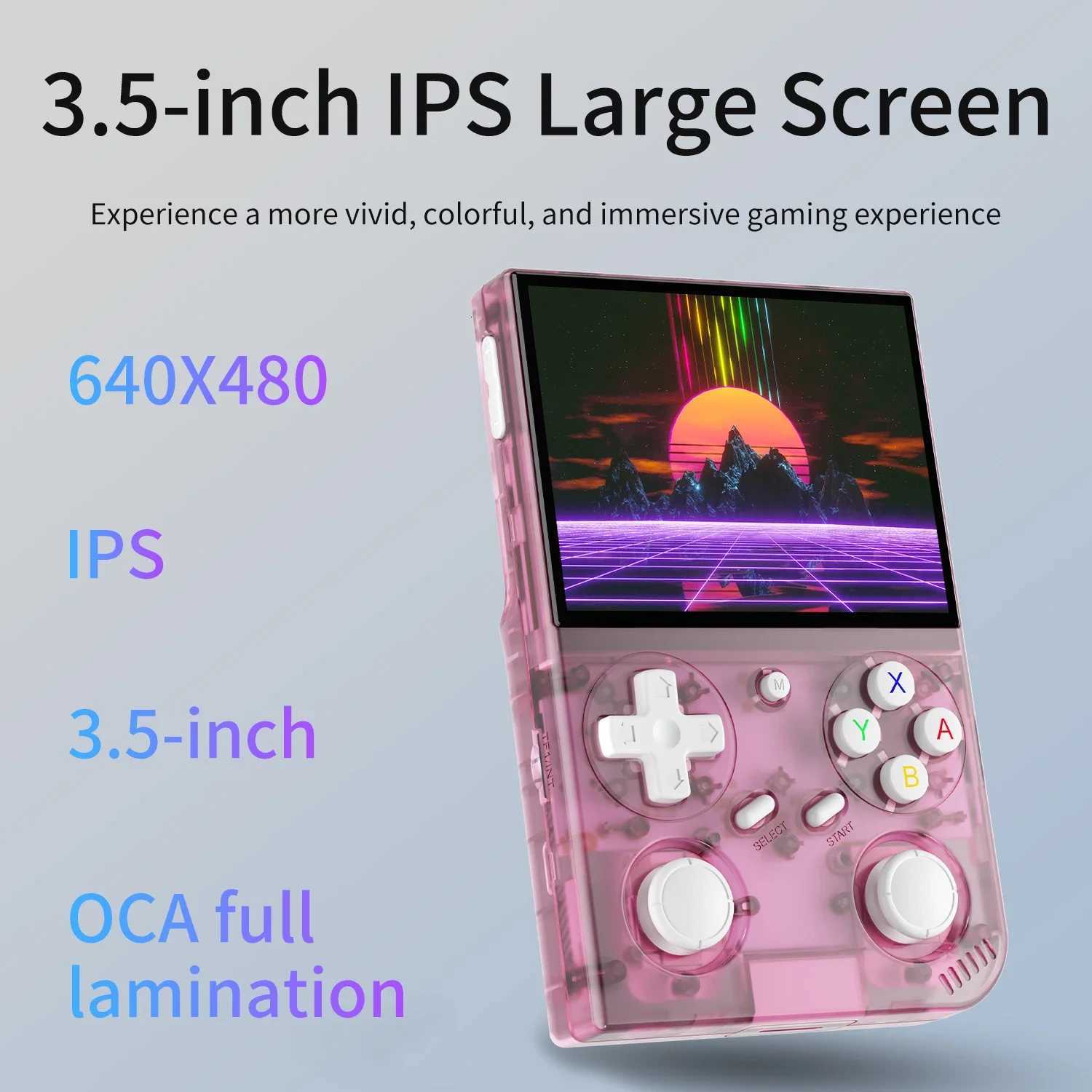 BATLEXP G350 Handheld Game Console 35 IPS Sn Linux System Dual Joystick Vibration Motor Retro Portable Video Console Gift H251113