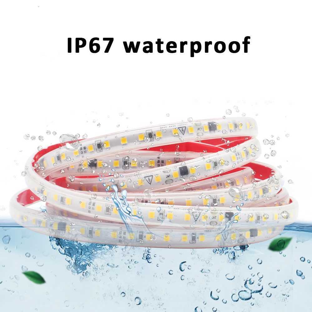 220V 230V SMD 2835 LED Strip Light Waterproof 120LEDs/m 1M 2M 3M 4M 5M 10M 15M 20M Warm White Flexible Tape Lamp Room Lighting M251113