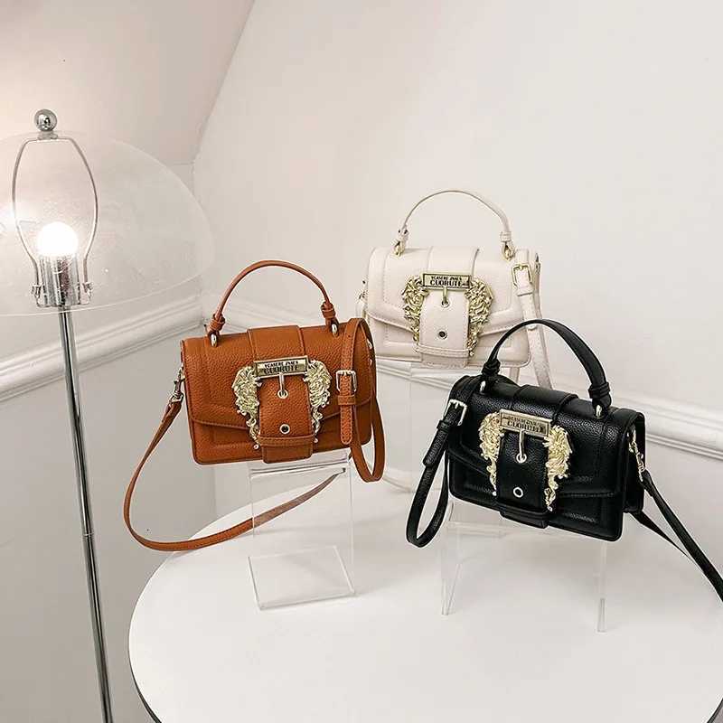 European Retro Small Square Bag - Luxury Textured Crossbody Shoulder Bag Fashion Minimalist Design Versatile Womens PurseW251112