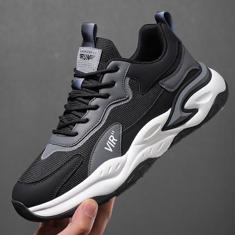 New High Quality Men's Sports Spring Summer Versatile Soft Sole Cushioned Wear Resistant Running Shoes Lightweight Breathable Outdoor Sneakers