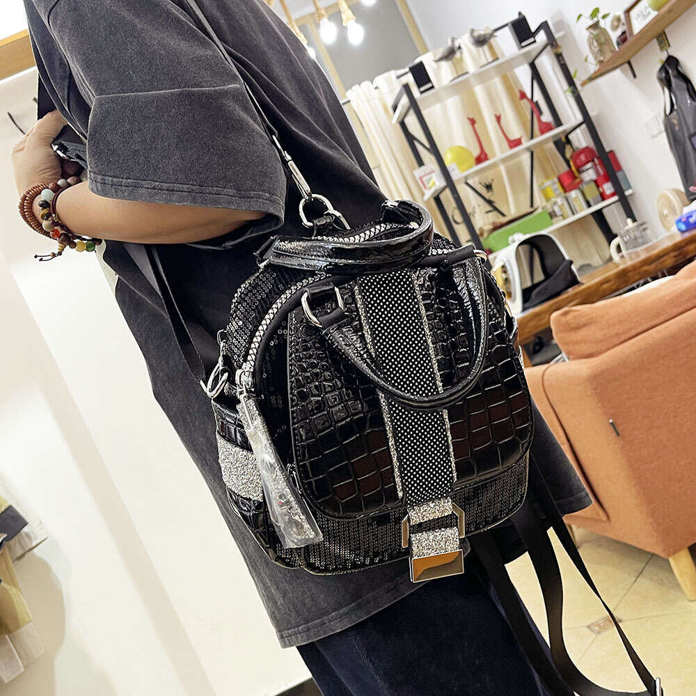 Backpack Women's New Three Use Fashion Single Shoulder Backpack Casual Trendy Crossbody Bag Handbag