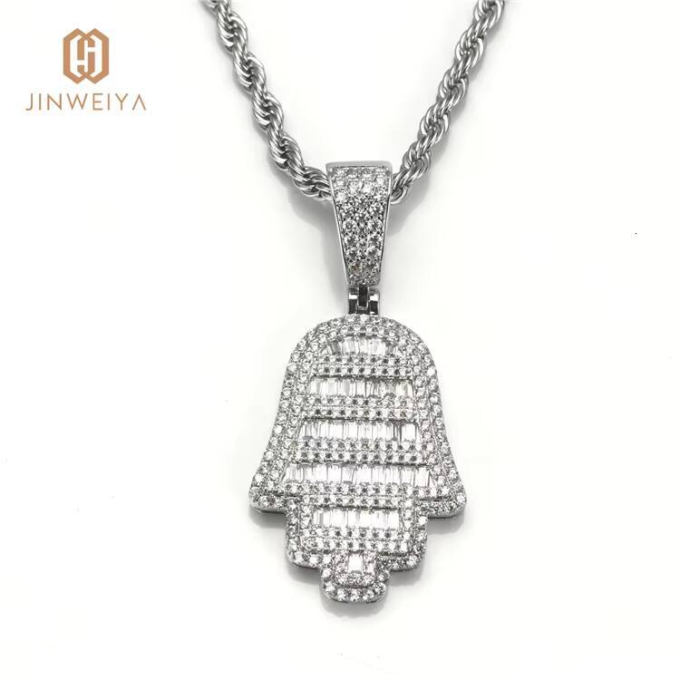 Wholesale Price Men Trendy Copper Iced Out New Pendants for Necklace Custom Hand Chains