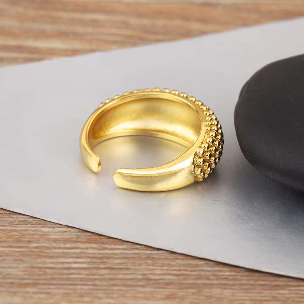 QIKU Creative Design Hip Hop Punk Copper Adjustable Opening Rings Women Jewelry Unusual Accessories Versatile Female Charm Gift