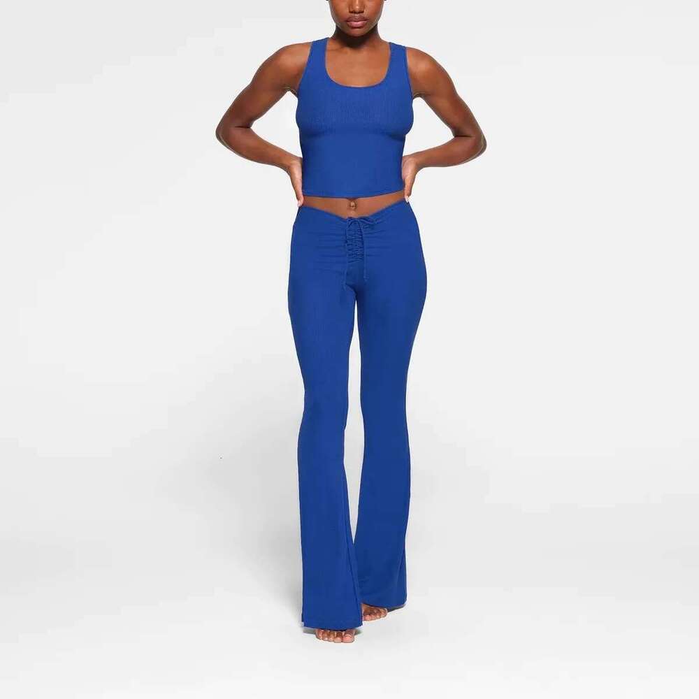 Women's Wear Kim Drawstring Pleated Slim Slacks For Women