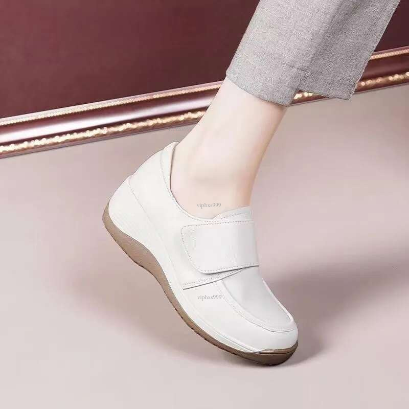 New Free Shipping Designer Shoes Designerspring And Genuine Leather Women's Thick Soled Shoes Sole Soft Surface Comfortable Casual Wear Resistant