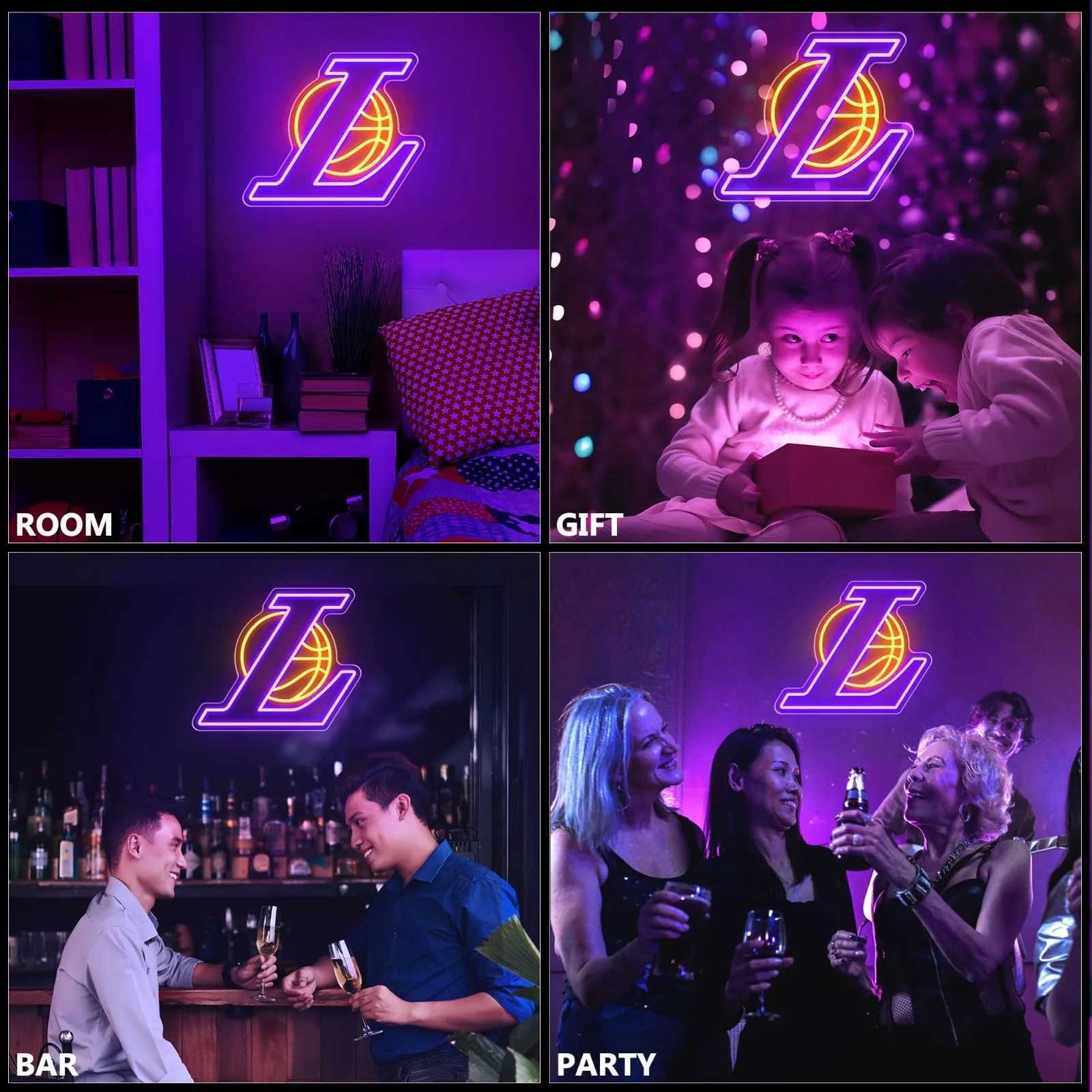 Dimmable LED Neon Signs for Wall Decor Powered by USB Neon Sign Sports Neon Signs for Room Bedroom W251112