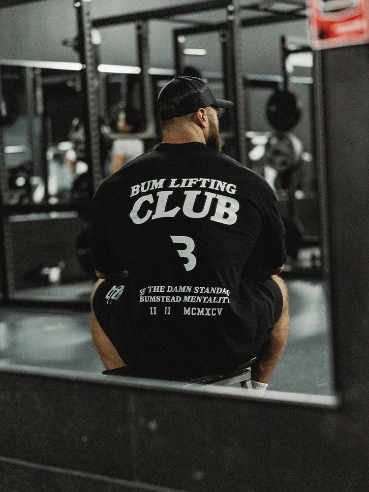 CBUM Chris Fitness Large T-shirt Loose Cotton Short Sleeve Mens US Quarter Sleeve Sports Womens Top 250411
