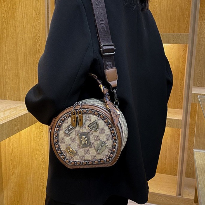 Free shipping designer bags Designer Sheepskin Genuine Leather Ladies' Golden Ball Quilted Chain High-end Luxury Lipstick Crossbody Small Square 