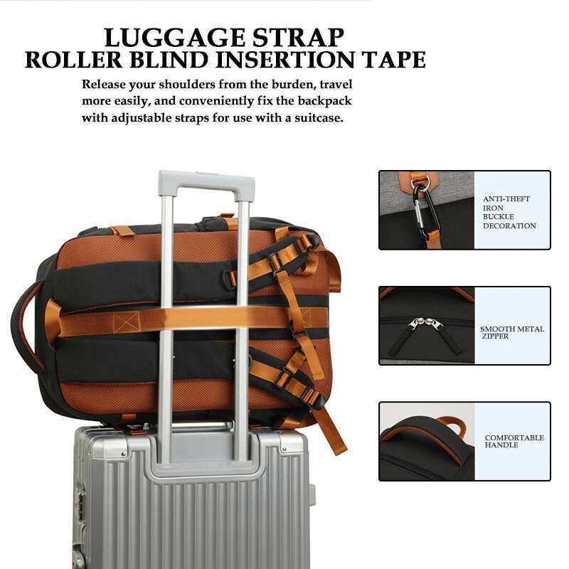 Outdoor Travel, 50L Waterproof Camping For Women And Men, Backpack With Shoe Compartment