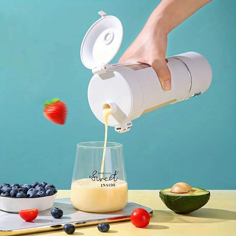 New Portable Juice Maker Blender for Shakes Smoothies 700ML Durable Juicers Steel Blades 2 In 1 Blender Bottle Smoothie Portable C251113