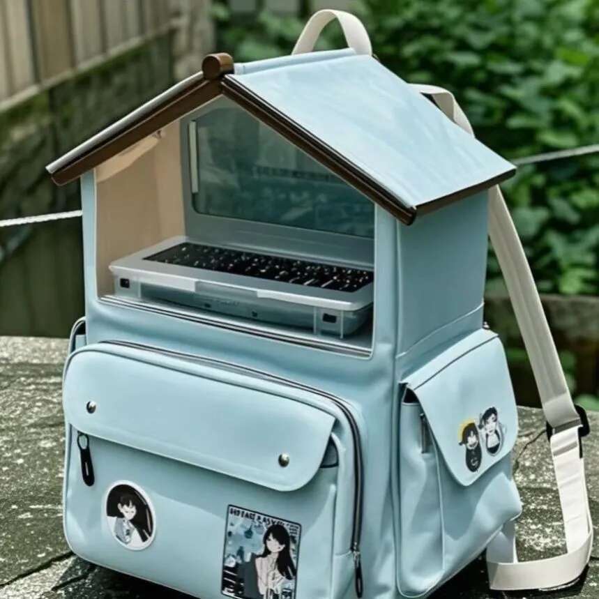 2025 Xiaohongshu Same Commuter Large-Capacity Two-Dimensional Baby House Pain Bag Backpack