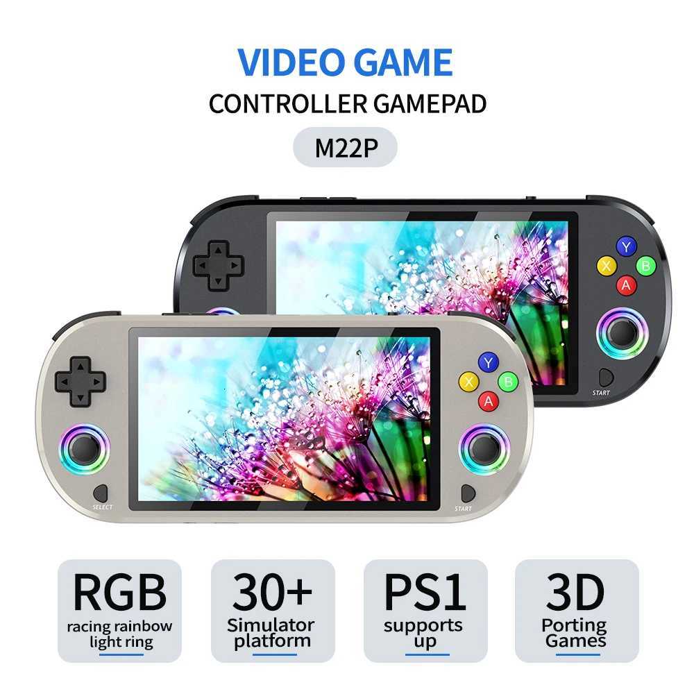 New 128GB M22 Pro Portable Pocket Retro Handheld Video Game Console 50 Inch I Screen 19201080 Display Support LINUX EmelecW251113