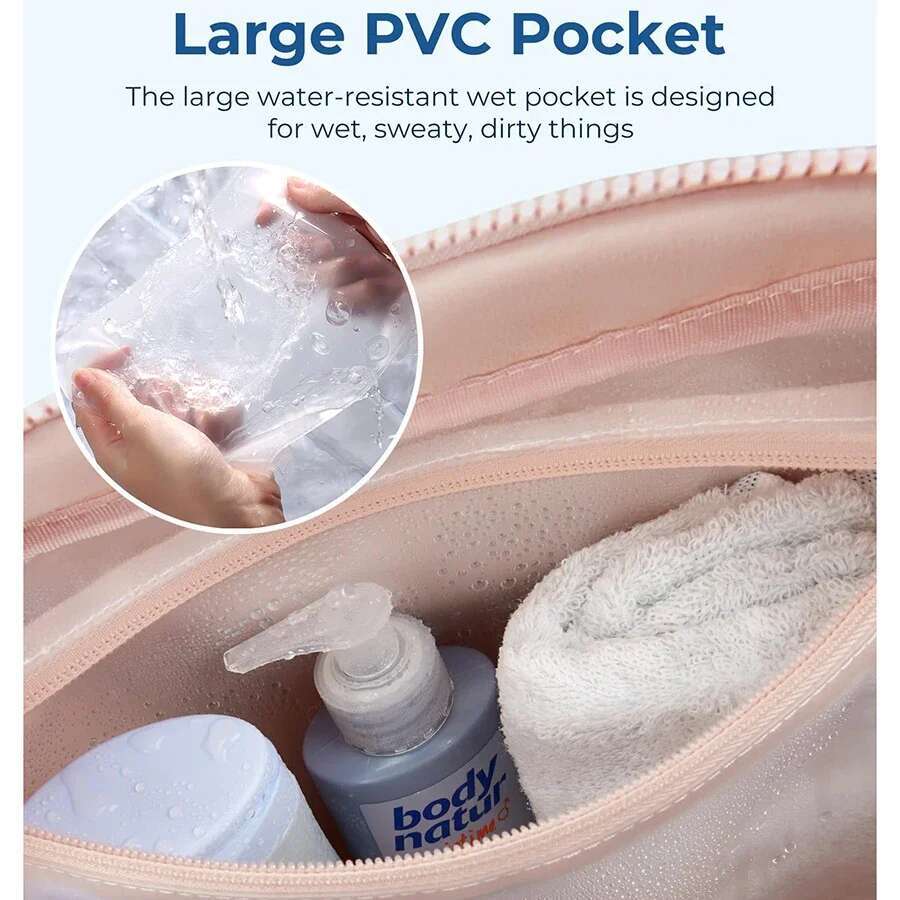 Dry Wet Separation Travel Bag, Gym Duffel For Women, Hand Airport Lage Bag