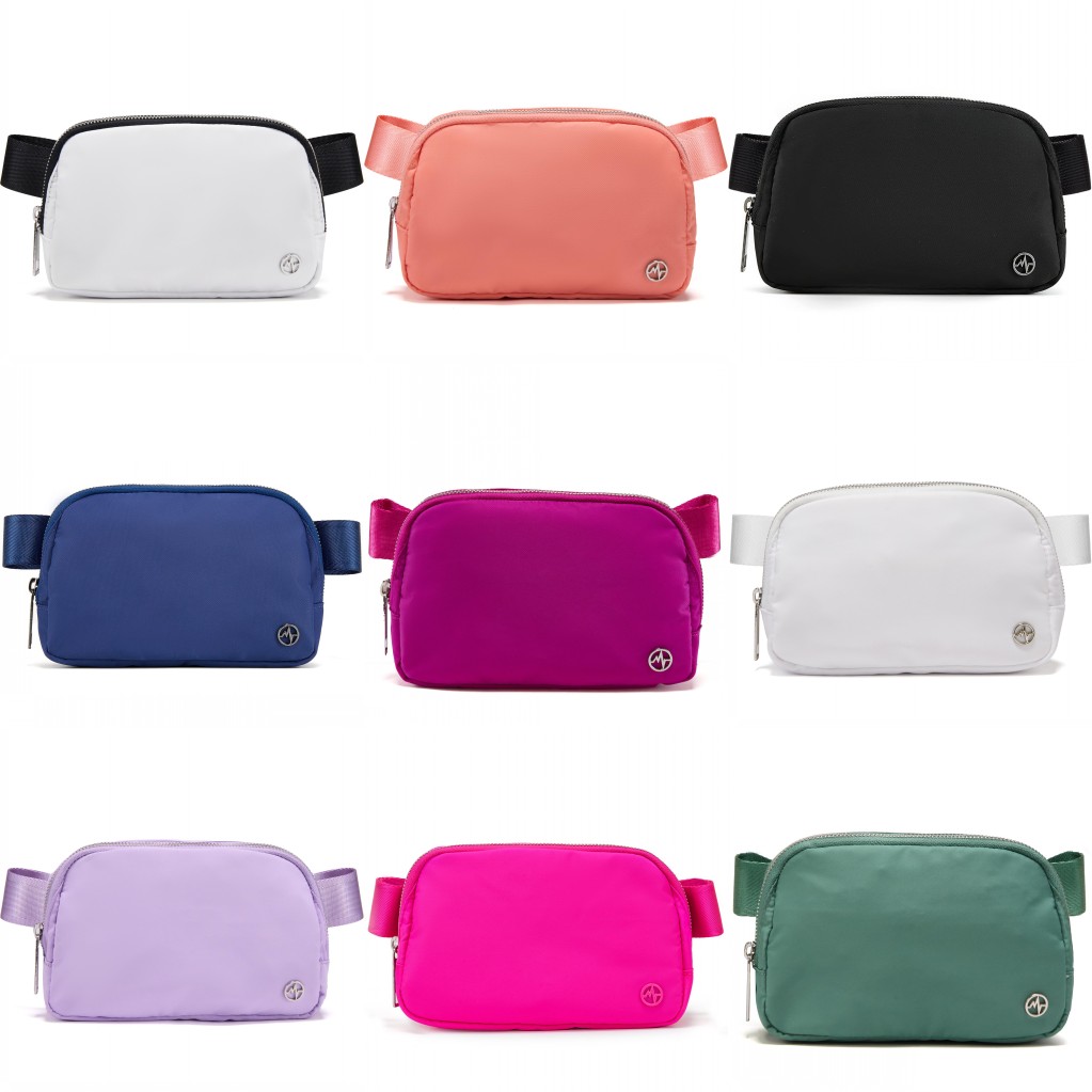 Pander Belt Bag Large 2L, Nylon Fanny Pack Purse for Women and Men with Adjustable Strap