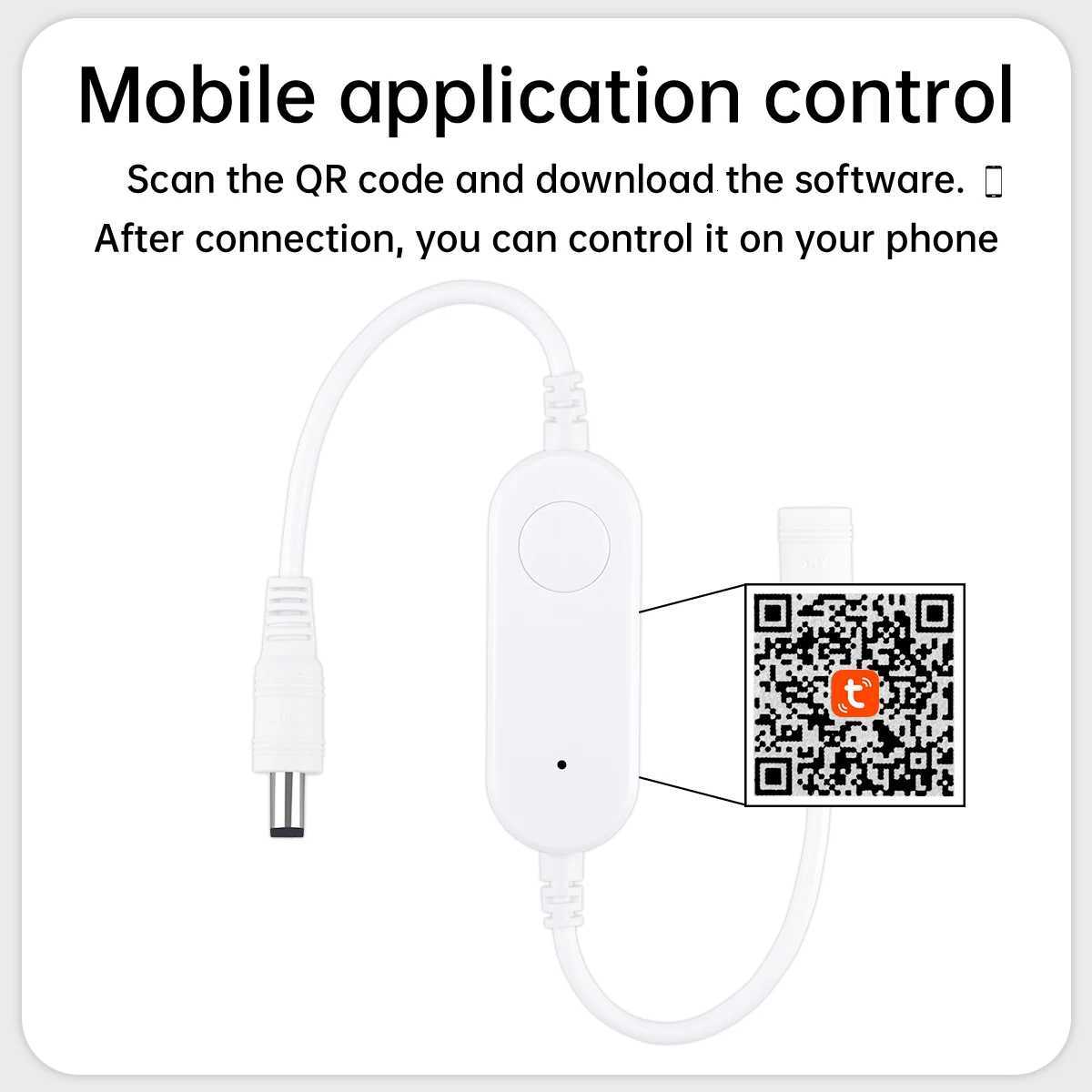 2m 3m 5m 10m Silica Gel Smart LED Strip Light 24V Self-Adhesive Tuya App Control WiFi Neon Lamp Ribbon Work With Alexa Lighting W251112