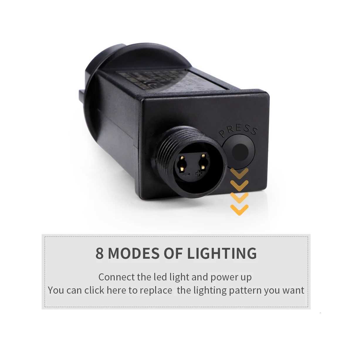 IP65 Waterproof 8 Modes 10-100M LED String Lights 24V Outdoor Fairy Lights for Wedding Garden Party Christmas Decoration M251113