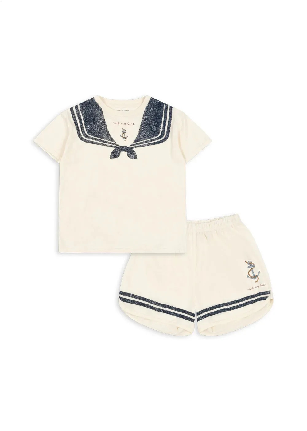 2025 Summer KS Baby Boys Cartoon Cherry T Shirts Shorts Suits Kids Cotton Clothes Girls Breathable T-shirts Childrens Homewear 250411bj