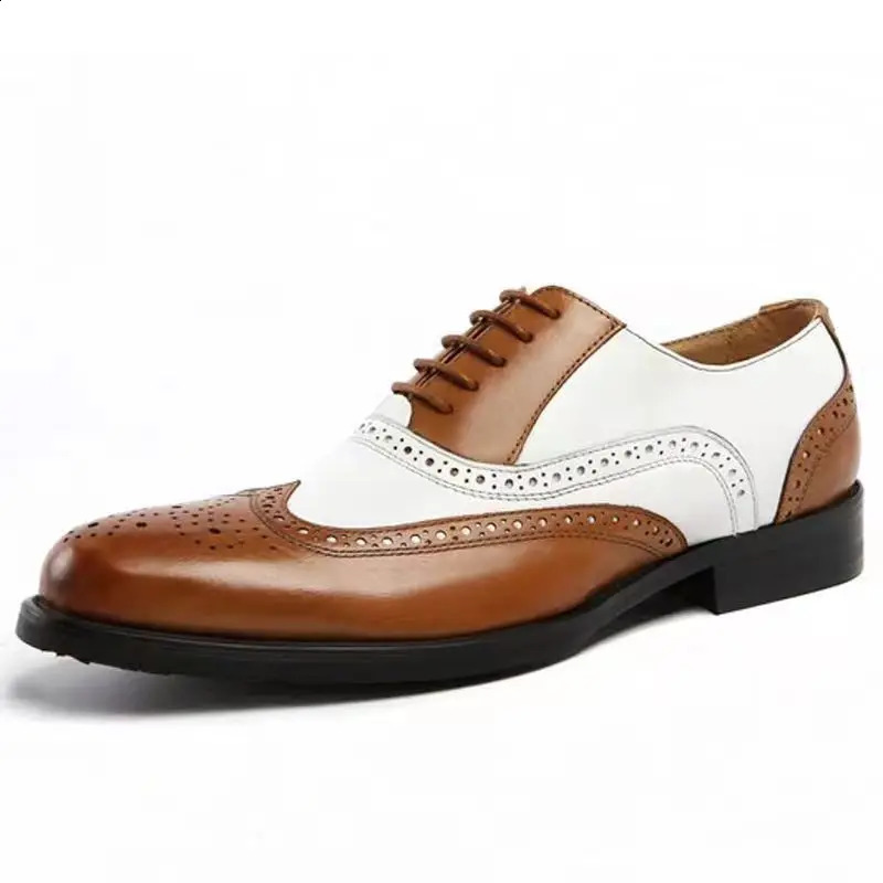 Classic Men Dress Shoes Lace Up Shoes for Men Plus Size Point Toe Business Casual Comfortable Men Formal Shoes for Wedding 250410