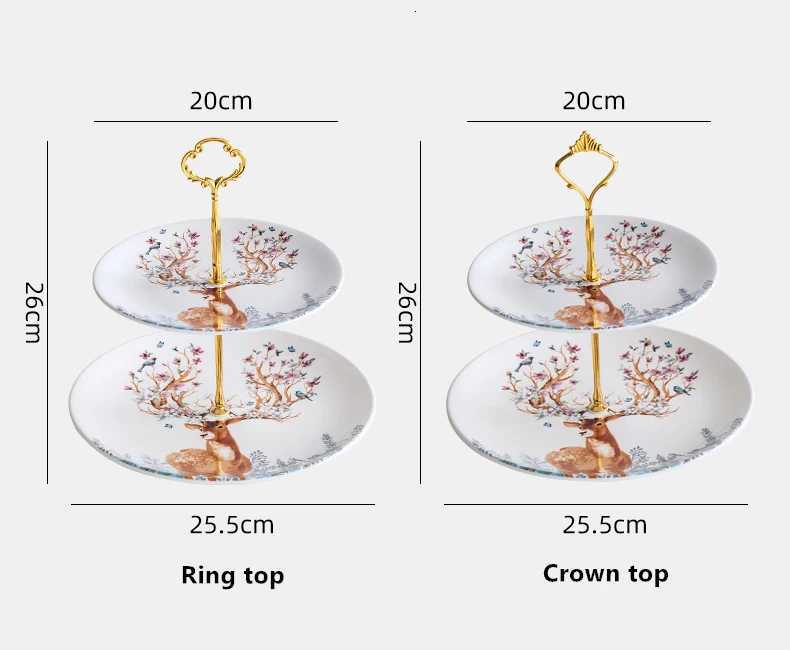 Christmas Elk Ceramic Fruit Plates Reindeer Snack Dishes Christmas Deer Cake Plate Candy Dish Food Porcelain Tray Tableware Decoration Y251113