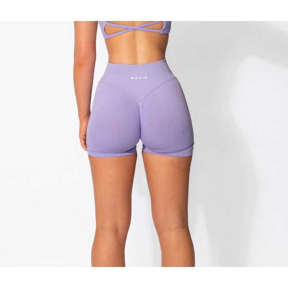 Womens low waisted seamless yoga shorts Scrunch Bum gym shorts exercise bike shorts stretch fitness clothes Y250412