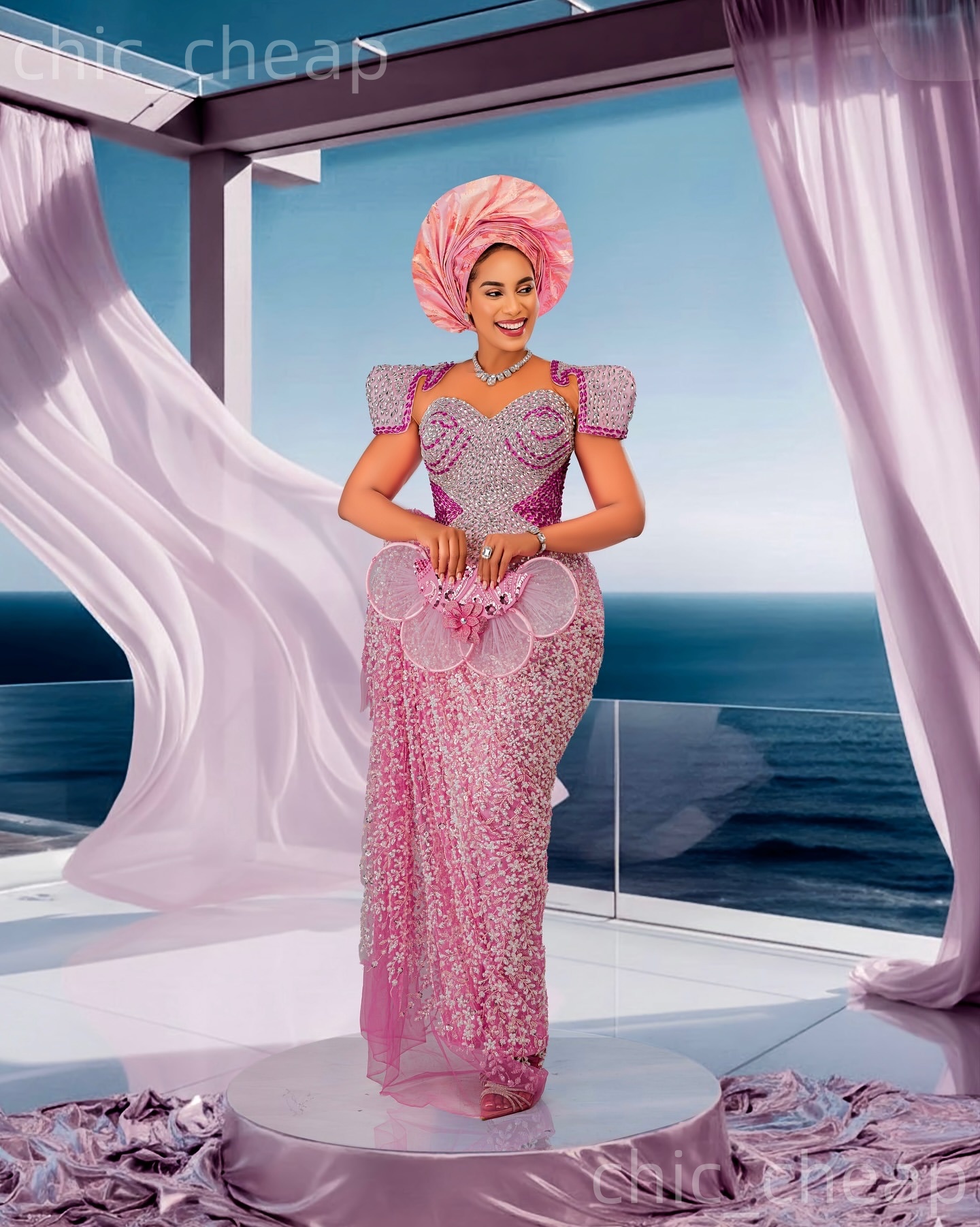 Aso Ebi Sheath Lilac Prom Dresses 2026 Crystals Cap Sleeves Sequined Evening Formal Party Second Birthday Engagement Gowns Plus Size Dress For Special