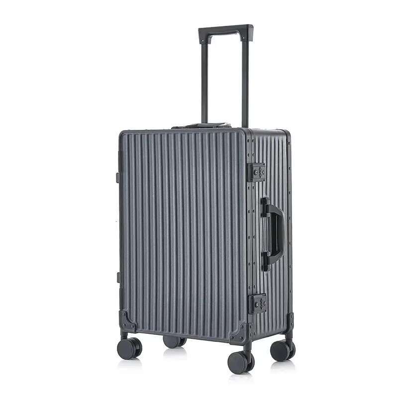 Aluminum Frame Travel Lage Silent Universal Wheel Pull Bar One Nine Open Carry On Suitcase Boarding Box 20 24 26 28 Inch
