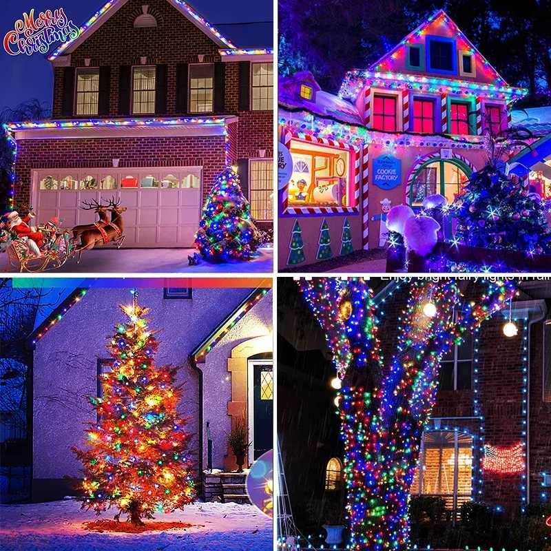 Solar LED String Lights Outdoor Waterproof Festoon Garden Decor Christmas Fairy Garland String Lights M251113