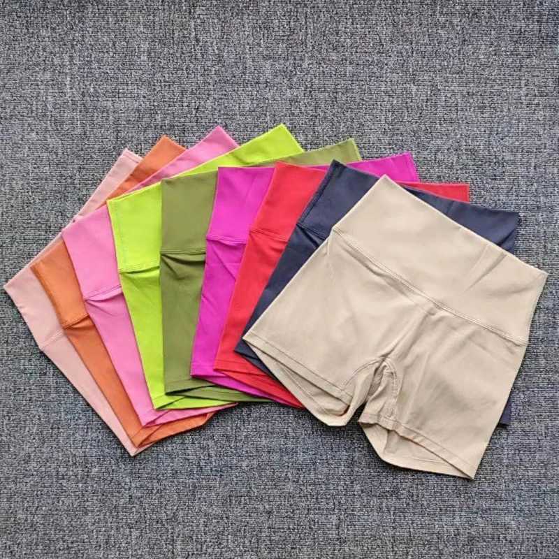 Womens yoga fitness shorts running bike womens legs fast drying breathable high waisted yoga shorts Y250412