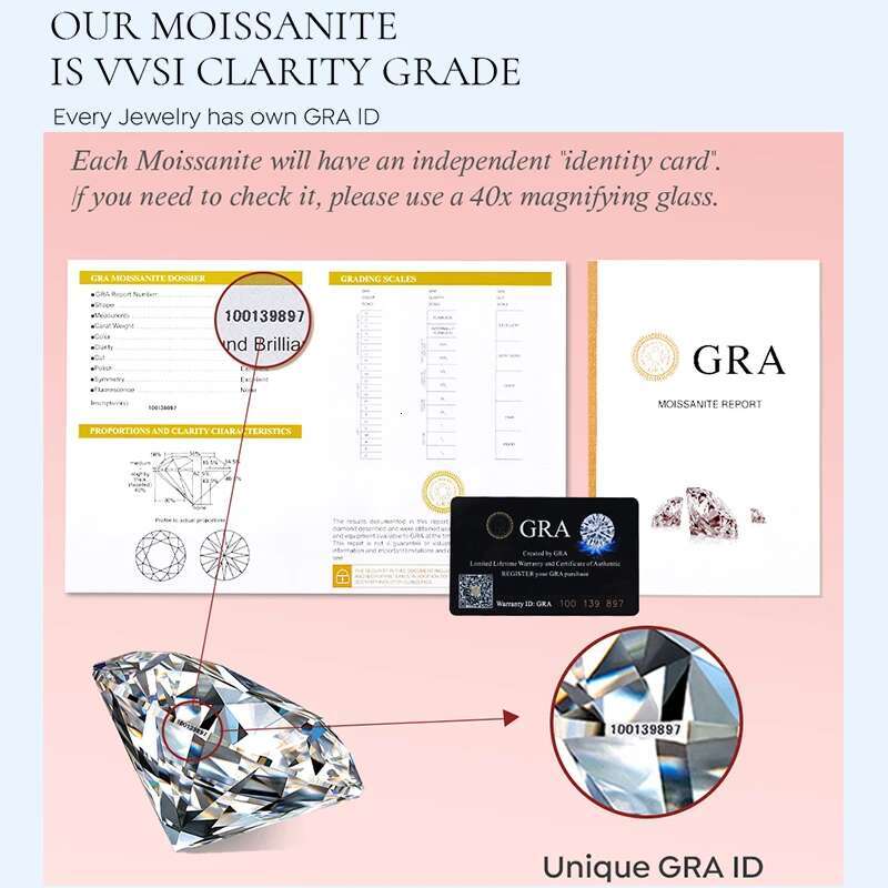 GRA 1CT Attractive Tassels Round Moissanite Diamond Drop Earrings For Women Gift Real 925 Sterling Silver Wedding Fine Jewelry