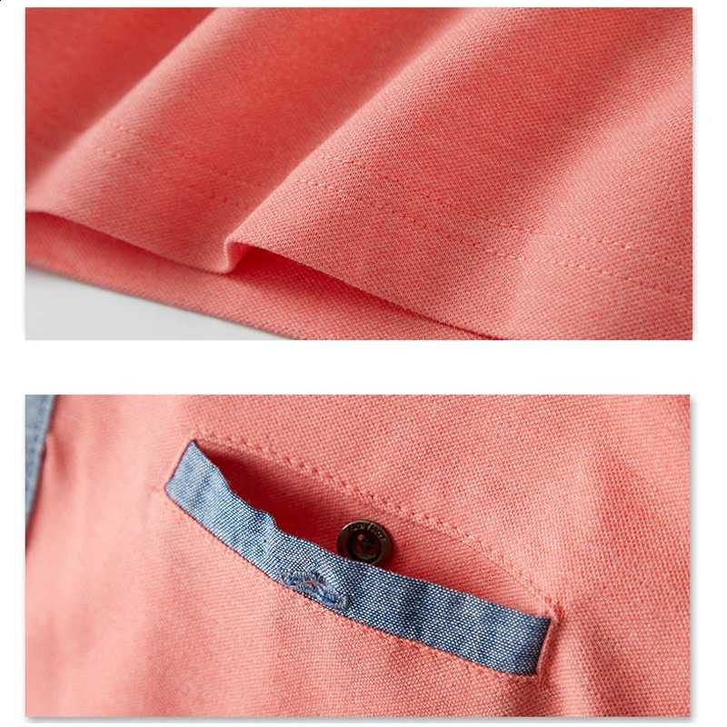 Plus Size 6XL 5XL XXXXL Summer Cotton Polo Men Solid Pocket Short Sleeve Contrast Polo Shirt Men Fashion Polo Mens Shirts 250409