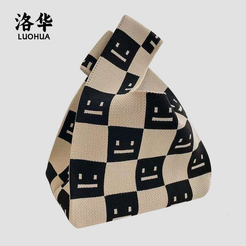 New goddess flower knitted women's vest bag, handbag, niche design, versatile, personalized and casual