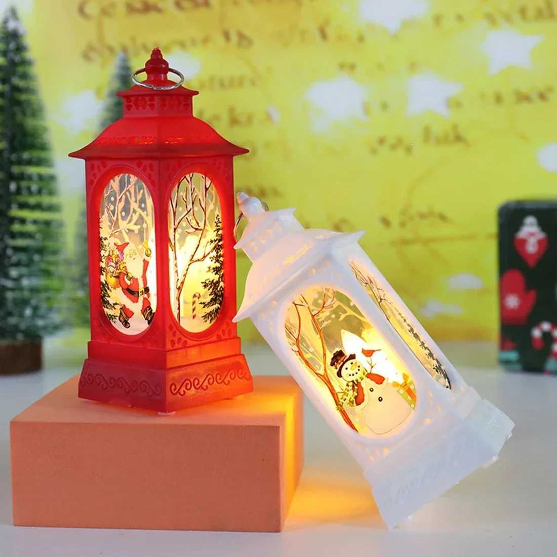 Christmas Santa Lantern Wind Lights Merry Christmas Decoration for Home Natal Navidad 2022 Xmas Ornaments Gifts New Year 2023 M251113