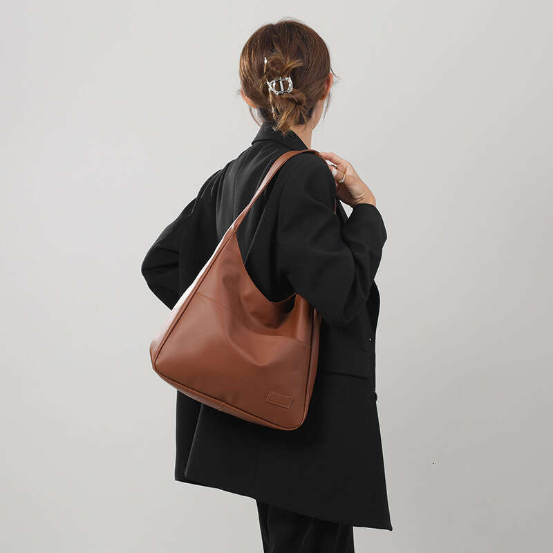 Large capacity for women 2025new tote college student class shoulder bag, simple casual bag