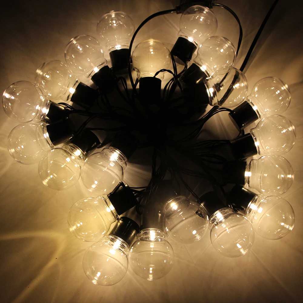 6M/16M Festoon Led Globe Fairy String Lights Christmas Garland Street Bulb Outdoor For New Year Party Holiday Garden Decoration M251113